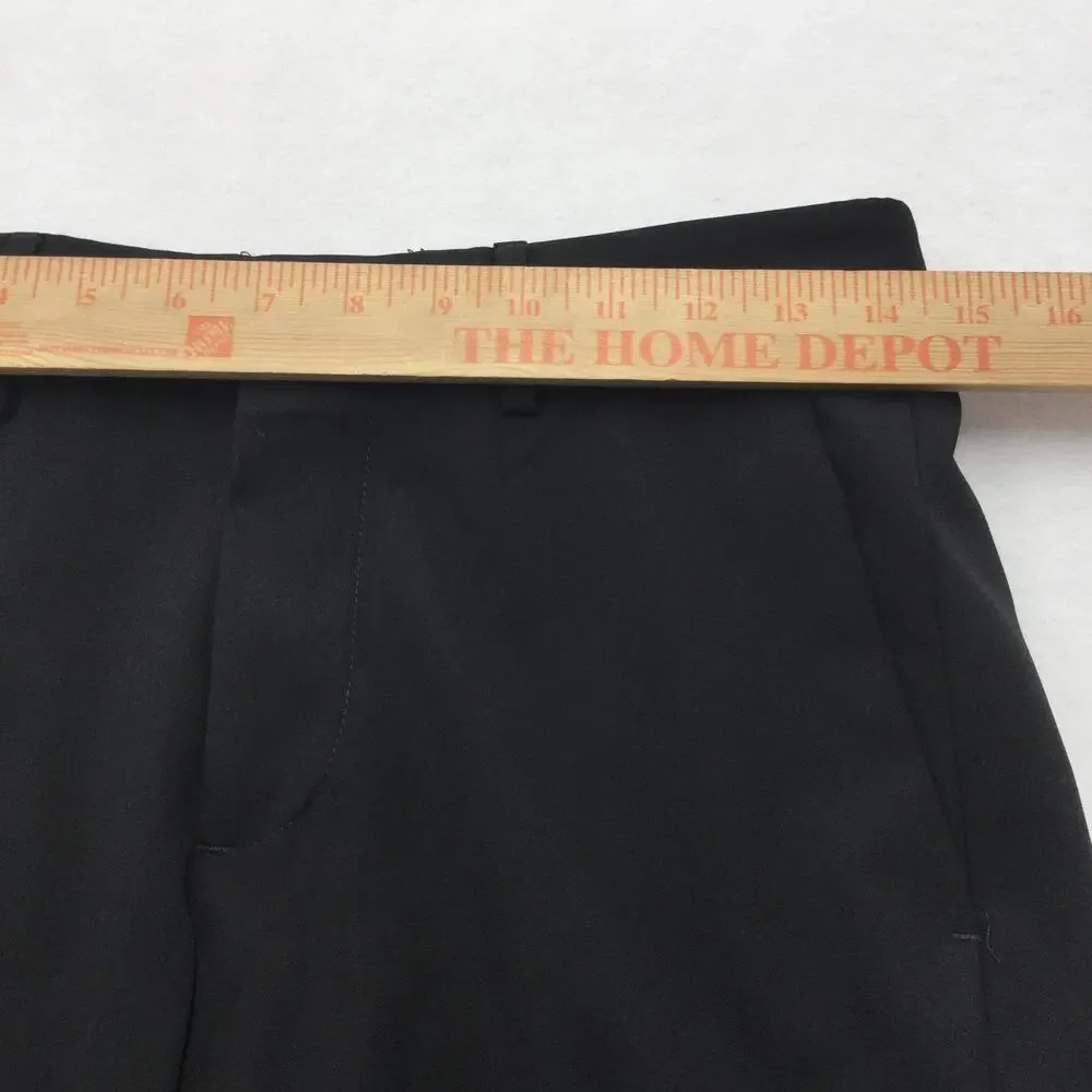J.M. Haggar Pants Mens 29x30 Black Slim Fit Stretch Flat Front Dress Slacks